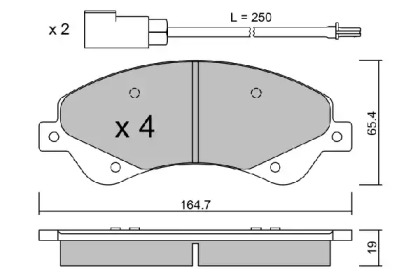 Комплект тормозных колодок AISIN BPFO-1013